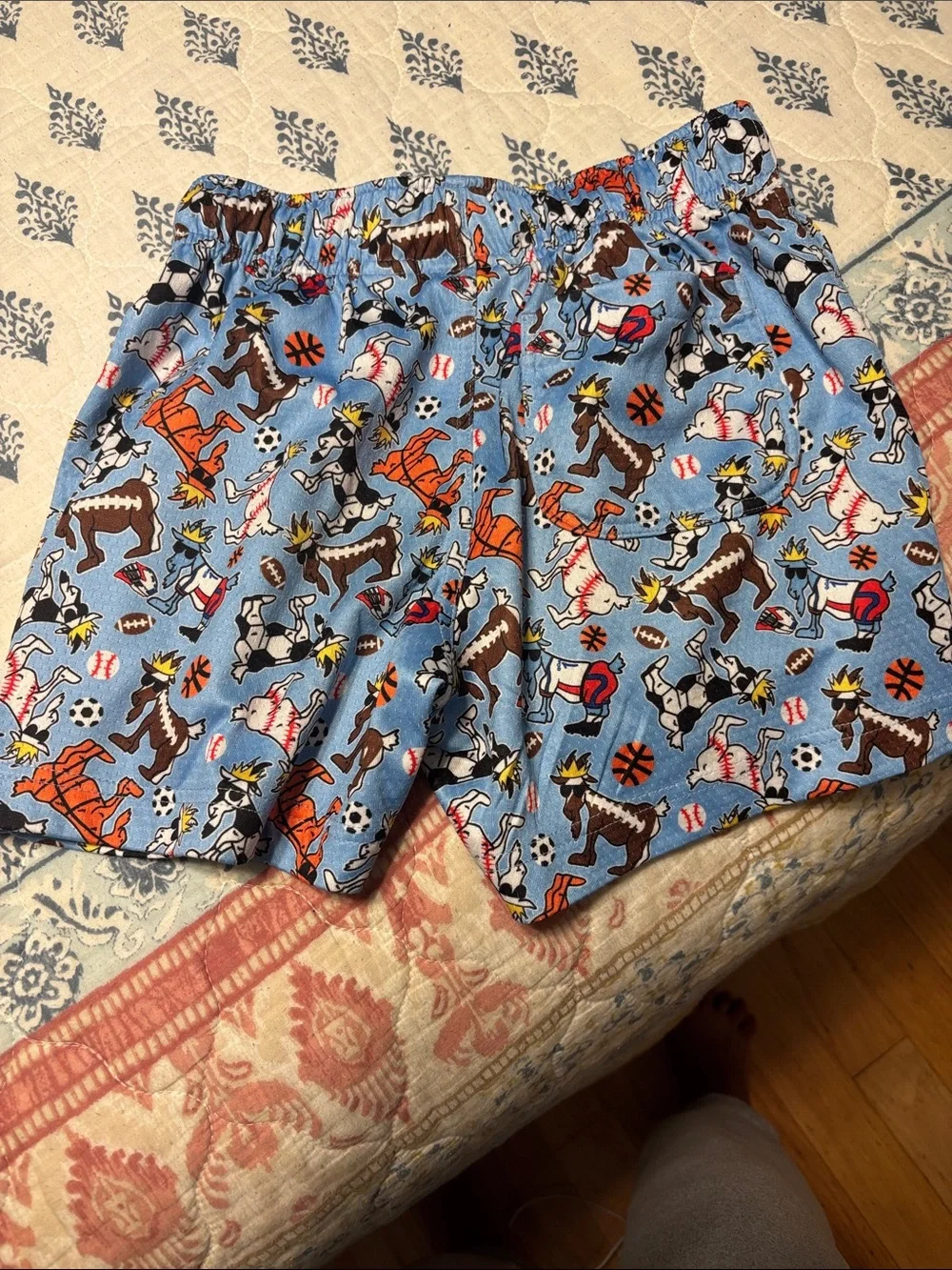 GOAT USA Light GOAT & Sports Print Pull-On Shorts